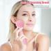 Bexdug Face Scrubber - Soft Silicone Facial Cleansing Brush - Manual Facial Cleansing Brush Skin Friendly Waterproof Face Cleaning Scrubber Pink - Buy Online on GoSupps.com