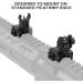 Feyachi S27 Fiber Optic Iron Sights Set with Red/Green Dot Picatinny Backup - Front & Rear Flip Up - Buy Online on GoSupps.com