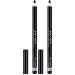 Rimmel - Crayon Soft Kh l - Couleur intense - Haute Pr cision - 061 Jet Black - 1 2gr (Lot de 2)