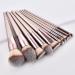 10 Champagne Gold Makeup Brushes Manicure tackle - Buy Online on GoSupps.com