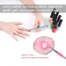 Egoguys DIY Nail Art Tools Manicure Kit Set - 3 Pack Nail Liner Brushes, Gem Picker, Wax Dotting Pen, Magnetic Display Stand, Resin Palette, Color Mixing Holder, Stickers - Pink - Buy Online on GoSupps.com