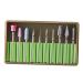 minkissy 3 Sets Nail Art Supplies Nail Drill Replacement Bits Nail File Bits Tungsten Carbide Nail Drill Nail File Electric Nails Kits Ceramics Tools Nail Drill Tool Toolkit Tungsten Steel 5x1cmx3pcs Greenx3pcs