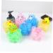 Beavorty 4Pcs Animal Shaped Bath Flower Shower Sponge Loofah - Cute Scrub Balls for Kids & Adults - Soft Bath Pouf Scrubber for Gentle Cleansing - Buy Online on GoSupps.com