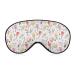 Watercolor Ice Cream in Waffle Cones Sleep Mask for Women Adjustable Sleeping Eye Shades Cover with Elastic Strap