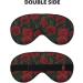 Rose Print Sleep Eye Mask - Soft Travel Blindfold with Elastic Strap for Perfect Night's Sleep - Buy Online on GoSupps.com