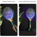 2 in 1 Electric Mosquito Swatter Silent Pest Control Insect Trap Racket 1200mAh USB Rechargeable Anti Fly Bug Zapper Killer Black - Buy Online on GoSupps.com