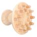 Beaupretty 1stk massage comb from wood oxenhorn head massage device made of wood comb for blood circulation lymphic massage device made of wood shampoo children meridian mamme Miss face beech