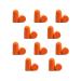 10Pair Orange Noise Reducer Rebound Disposable Ear Plug Soft Foam Earplug for Sleeping