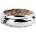 Petoskey Stone Portable Metal Pill Box - Round Mini 3-Compartment with Hinged Design for Travel - Ideal for Small Pills - Shop Now - Buy Online on GoSupps.com
