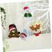 LABRIMP 4pcs Christmas Candy Bag Plush Candy Pouch Footed Glass Dessert Cup Elder Elk Tote Bag - Buy Online on GoSupps.com