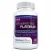 Resveratrol Platinum Antioxidants Supplement: Powerful Anti Aging Formula with Pure Natural Trans Resveratrol for Immune Support Vitality and Brain Health 30 Gluten Free Veggie Capsules