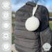 Baby Cove Shell Silicone Pacifier Clip Holder Case - Pearl White - Attach to Strollers & Diaper Bags for Pacifier and Baby Accessories Protection - Buy Online on GoSupps.com