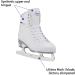 Jackson Ultima SoftSkate Women's/Girl's Figure Skate | Misses Finesse 180 | High Top Lace Up | Medium Support | SoftSkate | White/Purple - Buy Online on GoSupps.com