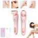 Duskofficial Razor Mermaid Shaver Livora Electric Shaver for Women Silkglide Pro Shaver The Glide Pro Razor Bikini Trimmer for Women Painless Waterproof Wet&dry for Leg Arm Underarm Pubic Area (Pink)