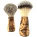DOM Shaving Brush SIR GEORGE - Olive Wood Handle | 2 Variants | Gift Box Included | Premium Black Hair Tips - Buy Online on GoSupps.com