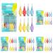 Tepe interdental brushes extra soft mixed (ISO size 1-6: 0.45-1.1 mm) / for a particularly gentle & efficient cleaning of the interdental spaces / 1 x 8 interdental brushes (pack with 5) 8 pieces (5 Pack)