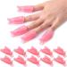 KINGMAS 10 Pcs Gel Nail Polish Remover Clips  Plastic Acrylic Nail Art Remover Soak Off Wrap Cleaner Cap Clip