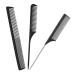 3 Pieces Tail Combs Set Salon Hair Comb Hairdressing Barber Comb Teasing Hair Comb for Women Men Heat Resistant Carbon Lift Teasing Combs for Home. colour 1