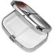 Grey Paris Eiffel Tower Pill Case - Cute 2 Compartment Travel Organizer for Pocket & Purse | Ideal Gift for Travelers - Buy Online on GoSupps.com