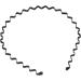 New Wavy Metal Sports Men's Women's Hair Hoop Band Headband-color in Black - Buy Online on GoSupps.com