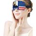 4th of July Independence Day Sleep Mask | Adjustable Strap Eye Cover for Women Men | Blackout Blindfold for Yoga Travel Nap - Buy Online on GoSupps.com