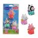 Toomies E73413 Peppa and Friends Squirters Soft Touch Squeezable Bath Toys Water Squirter Playset Multicolor Small Peppa & Friends Squirters