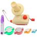 Gator parts Yarn Ball Winder, Convenient Ball Winder for Yarn,4 pcs Pom Pom Makers+1 1 Scissors,Yarn Swift and Ball Winder Combo with Easy Installation for Yarn Storage by CALU LUKY