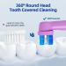 Brusheez Kids Electric Toothbrush Replacement Brush Heads - 10 Pack (Purple Medium) | Compatible Brush Heads for Kids' Oral Care - Buy Online on GoSupps.com