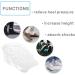 1 Pair 5-Layer Unisex Adjustable Clear Silicone Height Increase Insoles | Elevator Shoe Pads for Invisible Lift | Taller Cushion Inserts - Buy Online on GoSupps.com