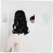 MUSISALY Fluffy U-shaped Wig Hair Clip in Extensions Fake Hair Human Hair Extensions Clip Ins Real Hair Extensions Clip in Human Hair Extensions for Women Clip in Wavy Hair Extensions 45X8CM Black - Buy Online on GoSupps.com