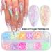 Buy Gzsyy Nail Art Glitter Sequin Flakes - Iridescent Chunky Nail Glitter for 3D Holographic Designs | International Shipping Available - Buy Online on GoSupps.com