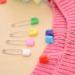 AnMiao Star 100 Pcs Safety Locking Baby Cloth Diaper Pins | 7 Colors Plastic Head | 1.6 Inch Long - Buy Online on GoSupps.com