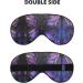 Butterfly Purple Print Double-Sided Eye Mask | Soft & Light Blocking | Enhance Sleep Quality - Buy Online on GoSupps.com
