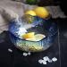 Bowl Blue Glass Fruit Salad Bowl Large Capacity Soup Bowl Dessert Bowl Household Tableware Kitchenware Onecolor - Buy Online on GoSupps.com