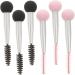 Healeved 18 Pcs Sponge Makeup Brush Eyebrow Sponge Brush Mascara Eyelash Brush Makeup Puffs Aluminum Tube - Buy Online on GoSupps.com
