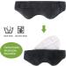 Sivio Weighted Eye Mask for Women & Men - Heatable & Freezable Eye Pillow with Silica Beads - Adjustable Strap - Soft Breathable Cotton Cover for Better Sleep - Black - Buy Online on GoSupps.com