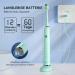 JTF Electric Toothbrush - 6 Brush Heads Travel Case & Wireless Quick Charge | Smart Timer & 5 Modes for Whiter Teeth - Green - Buy Online on GoSupps.com