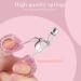 Bling Rhinestone Eyelash Curlers - Stainless Steel Silicone Curved Design for All Eye Shapes Long Lasting & Perfect for Daily Makeup (Pink - Buy Online on GoSupps.com