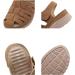Buy Women's Apricot Leather Wedge Sandals - Closed Toe Platform Clogs | Summer Fashion - EU Size 35-39 - Buy Online on GoSupps.com