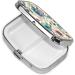 Modern Bohemia Flower Printed Square Pill Box - Portable Travel Medicine Organizer for Easy Medication Management - Buy Online on GoSupps.com