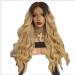 BGHJUE African Yellow Long Roll Synthetic Lace Front Wig for Black Women - Heat Resistant Soft Hair - Buy Online on GoSupps.com