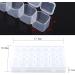Buy Clear Plastic Tablet Box - 28 Slots Adjustable Medicine & Jewelry Organizer for International Shipping - Buy Online on GoSupps.com