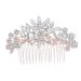 FRCOLOR 1pc Crystal Hair Comb Wedding Combs Hair Combs Hair Barrettes for Women Rhinestone Hair Clip Bridal Side Combs Womens Hair Clips Rhinestone Haircombs Simple Bride Accessories