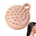 Shampoo brush for scalp comfortable silicone bristles head scrubber for wet and dry scalp-hair care brush for head relaxation massage brush for men women husband wift teksome rose