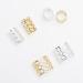 1 Inch Hair Beads Dreadlocks Jewelry for Women - Silver & Golden Metal Cuffs Clips - Braid Hair Rings Accessories - Buy Online on GoSupps.com