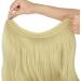 OMGREAT 18 Curly Bleach Blonde Halo Hair Extension - 18 Inch Synthetic Hairpiece for Women | Heat Resistant Fiber | Hidden Wire Headband | 4.2 Oz - Buy Online on GoSupps.com