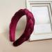 LEBENSWERT Velvet Braided Headband for Women - Vintage Wide Hairband in Wine Red | Traditional Fashion Accessories - Buy Online on GoSupps.com