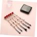 FRCOLOR 5PCS Makeup Brush Set - Cosmetic Brushes with Rose Design | Perfect for Flawless Makeup Application - Buy Online on GoSupps.com