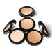3 Colors Pressed Powder | Waterproof Oil Control | Whitening Face Foundation | For All Skin Tones (2#) - Buy Online on GoSupps.com