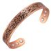 VicMAG copper magnet hard band for men for arthritis-pain relief therapy bracelets 100% solid pure copper cuff bracelet adjustable size with jewelry gift box (copper) 1-copper shooter